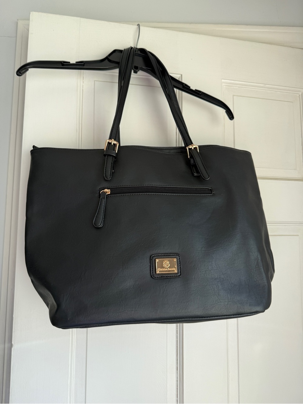 Christian Lacroix Black Tote with Gold Accents